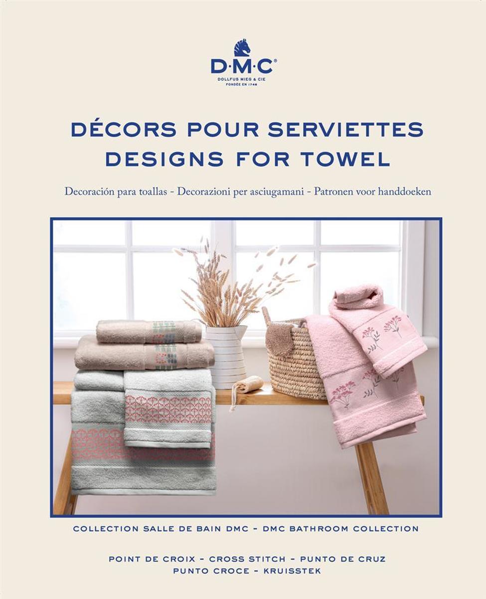 Borduurblad Boek DMC Designs For Towel