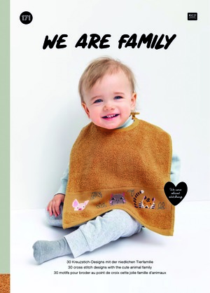 Borduurblad productfoto Boek Rico Design 'We are family' - NR. 171