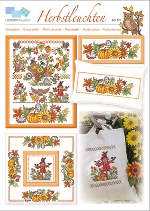 Borduurblad productfoto Lindner Kreuzstiche leaflet 'Herbstleuchten 123' 2