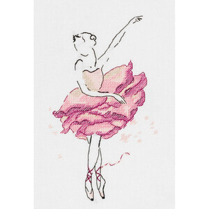 Borduurblad productfoto Borduurpakket PANNA ‘Ballerina Rose’