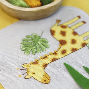 Borduurblad productfoto Patroon Giraffe applicatie - Zweigart 2