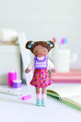 Borduurblad productfoto Patroon Pop Marla My Cross Stitch Doll - Susan Bates