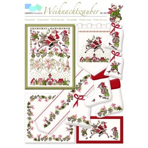 Borduurblad productfoto Combi-deal Tafelkleed en leaflet Kerst 2