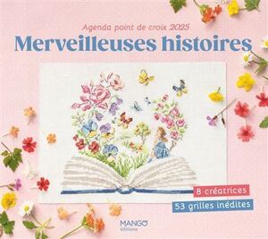 Borduurblad productfoto Mango Borduuragenda 2025 'Merveilleuses histoires'