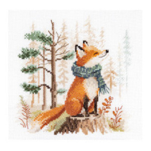 Borduurblad productfoto Borduurpakket Alisa ‘Forest Tales Fox’