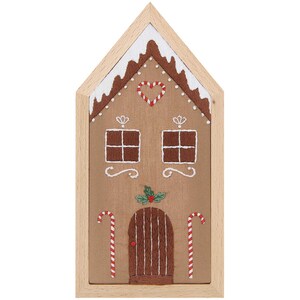 Borduurblad productfoto Borduurpakket Rico Design Huisje ‘Gingerbread House’