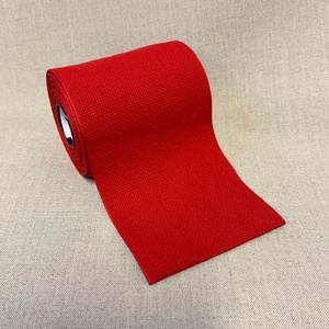 Borduurblad productfoto AIDA BORDUURBAND ROOD 10 CM BREED