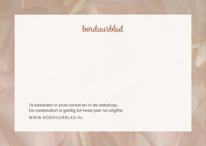 Borduurblad productfoto Cadeaubon 2