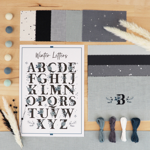 Borduurblad productfoto Patroon Winter Letters - Zweigart 2